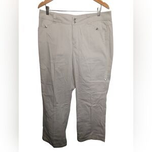 Cold Water Creek Light Beige Casual Cargo Pants. Size 14